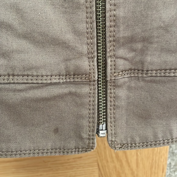 Express Tan Zippered Jacket - Picture 4 of 6